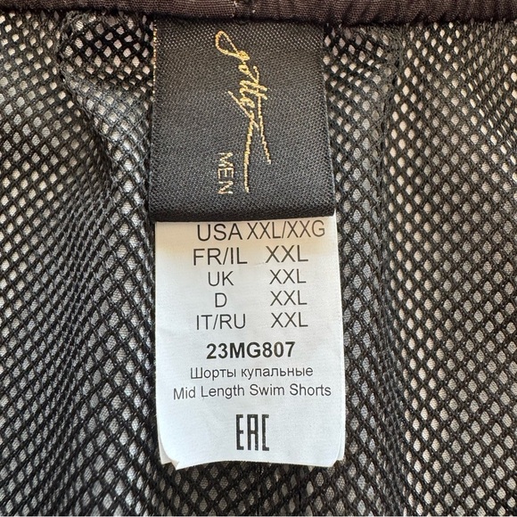 Gottex Men’s XXL Blue Green Brown Gray Men’s Trunks Swim Shorts Mesh Brief - Picture 4 of 9